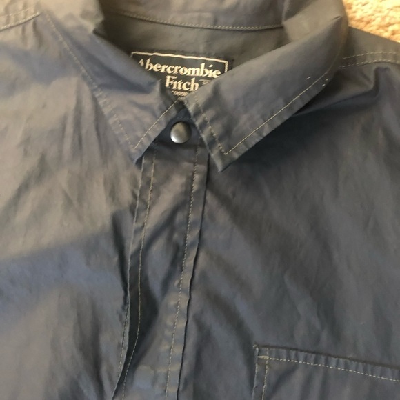 Abercrombie & Fitch Reliable Outdoor Coated Black Jacket Sz. XL  100% Cotton - Picture 7 of 7